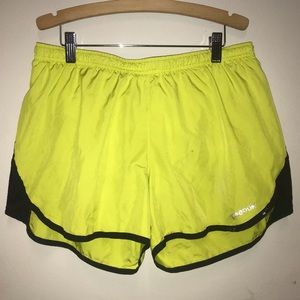 Women’s, Neon green/yellow, medium Reebok shorts